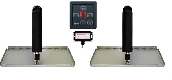 Elektrische Trimmklappen OL/HF 50x23 cm mit Automatik und Stellungsanzeige 12V