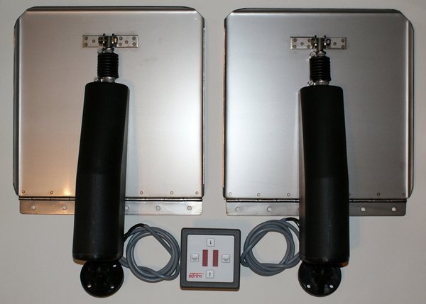 Elektrische Trimmklappen ST 30x30 cm mit Stellungsanzeige 12V.